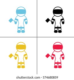 cosmonaut icon vector illustration