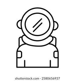 Cosmonaut icon Vector logo set flat