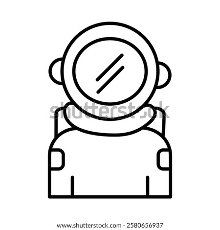 Cosmonaut icon Vector logo set flat