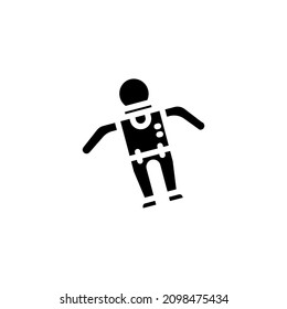 Kosmonautensymbol in Vektorgrafik. Logotyp