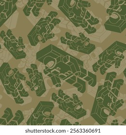 Cosmonaut military pattern seamless. Astronaut army background. soldier and fishing protective texture.