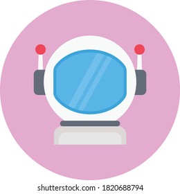 cosmonaut vector flat color icon