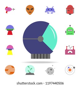 cosmonaut's helmet colored icon. Colored Space icons universal set for web and mobile