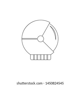cosmonaut's helmet icon. Element of space for mobile concept and web apps icon. Outline, thin line icon for website design and development, app development