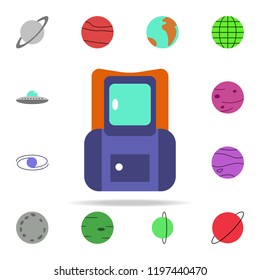 cosmonaut's suit colored icon. Colored Space icons universal set for web and mobile
