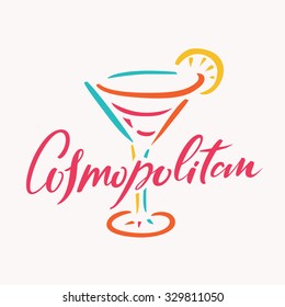 Cosmopolitan cocktail.