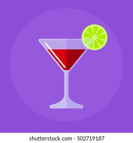 Cosmopolitan  cocktail flat icon