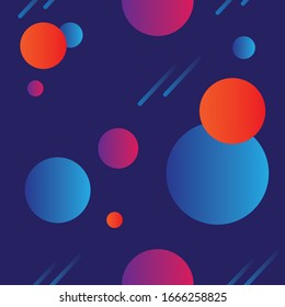 cosmos abstract vector seamless pattern