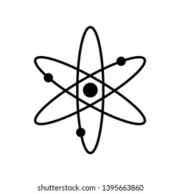Cosmos or Atom cryptocurrency vector icon.