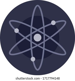 cosmos coin token coin logo vector icon