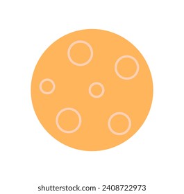 Cosmos element of colorful set. This illustration masterfully combines design planet with the serenity of the cosmos. Vector illustration.