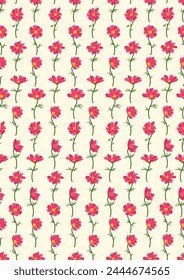 Cosmos flower background.Eps 10 vector