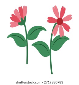 Cosmos flowers vector icon. Perfect icon for seamless pattern, background, wallpaper, merchandise, logo.