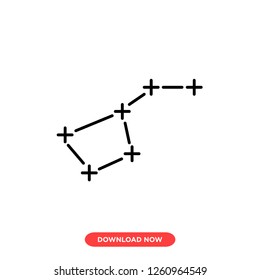 Cosmos icon modern vector style