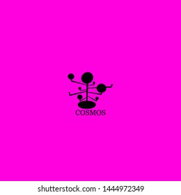 cosmos icon sign signifier vector