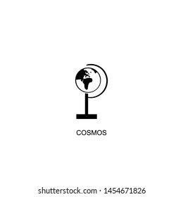 cosmos icon vector black design
