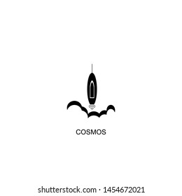 cosmos icon vector black design