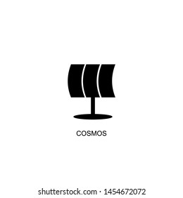 cosmos icon vector black design