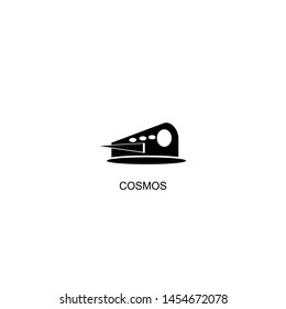 cosmos icon vector black design