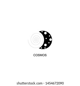 cosmos icon vector black design