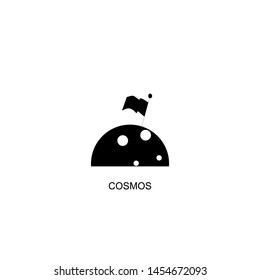 cosmos icon vector black design