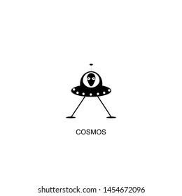cosmos icon vector black design