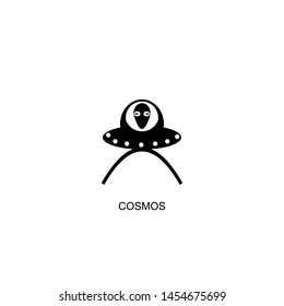 cosmos icon vector black design