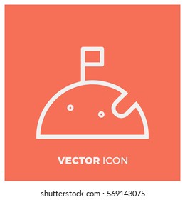 cosmos line vector icon
