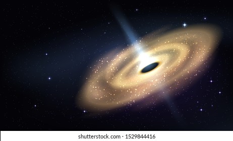 Cosmos, massive black hole and stars, quasar, galaxy