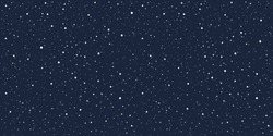Сosmic, Cosmos, Cer De Noapte, Galaxie Cu Puncte Mici, Model De Stele, Fundal De Text înstelat. Formă Dreptunghiulară Alungită. Mână Trase De Zăpadă Care Se încadrează, Fulgi De Zăpadă Dot, Pete, Stropi, Pulverizare Textura De Iarnă. 