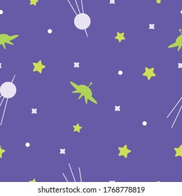 Cosmos pattern UFO. Vector illustration