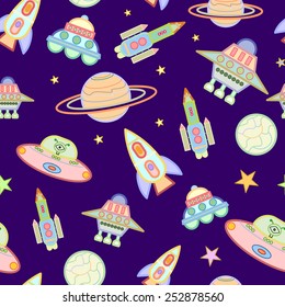 Cosmos Seamless Pattern