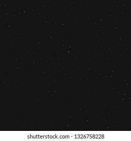 Cosmos seamless pattern. Stars on a black background. Vector.