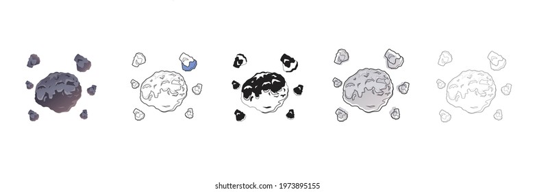cosmos set vector type icon