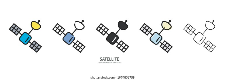 COSMOS SET VECTOR TYPE ICON