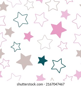 Cosmos texture for paper, wrapping and fabric. Vector illustration. Vector fireworks illustration. 