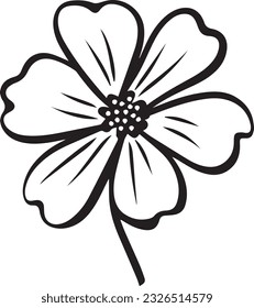 Cosmos vector, Flower art, drawing