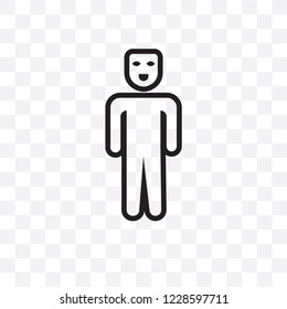 Cosplaying vector linear icon isolated on transparent background, Cosplaying transparency concept can be used for web and mobile