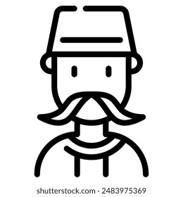 Icono cosaco para Web, App, infografía, etc