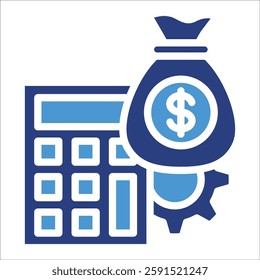 Cost Accounting Icon Element For Design
