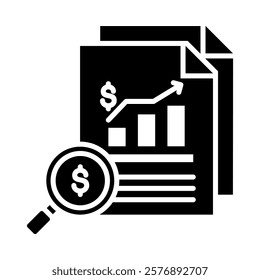 Cost Analysis Icon Element For Design