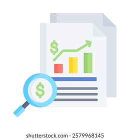 Cost Analysis Icon Element For Design