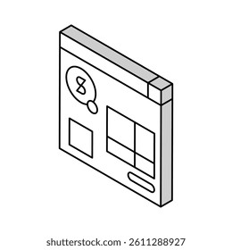 cost analysis logistic manager isometric icon vector. cost analysis logistic manager sign. isolated symbol illustration
