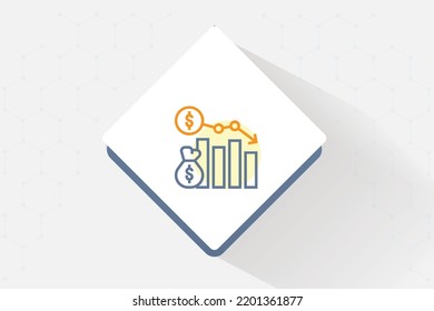 Cost Analysis And Optimization Icon Vector Design