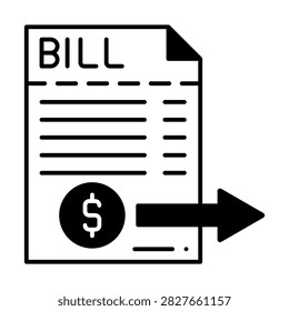 Cost Bill Dualtone Icon Style