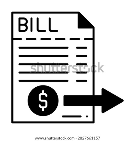 Cost Bill Dualtone Icon Style