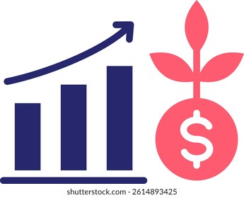 Cost Of Capital Icon Fill Vector Illustration