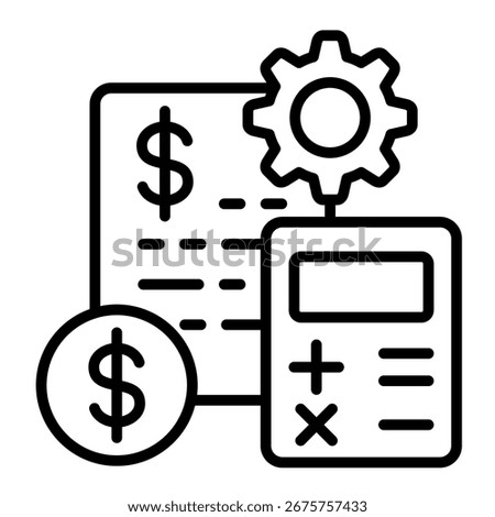 Cost Control Icon Element For Design