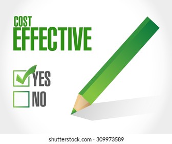 Cost effective approval sign concept illustration design graphic