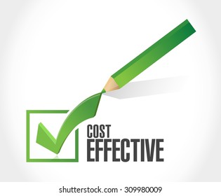 Cost effective check dart sign concept illustration design graphic